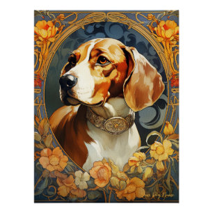 De Beagle Dog 003 - Natalia Mucha Perfect Poster