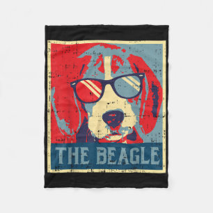 De Beagle Obama Poster Dierenhond Hound D Fleece Deken