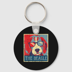 De Beagle Obama Poster  Dierenhond Hound D Sleutelhanger