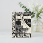 De Beale Isoud bij Joyous Gard van Beardsley Postc Briefkaart (Staand voorkant)