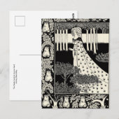 De Beale Isoud bij Joyous Gard van Beardsley Postc Briefkaart (Voorkant / Achterkant)
