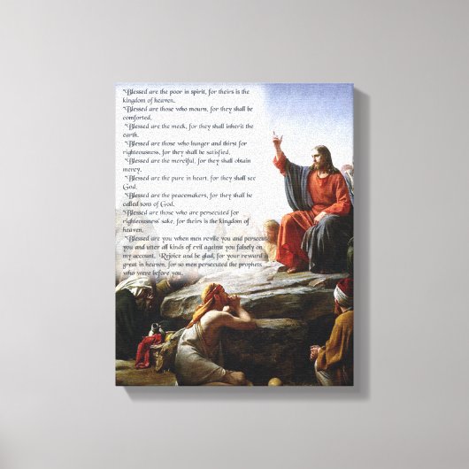 DE BEATITUDES CANVAS AFDRUK (Voorkant)