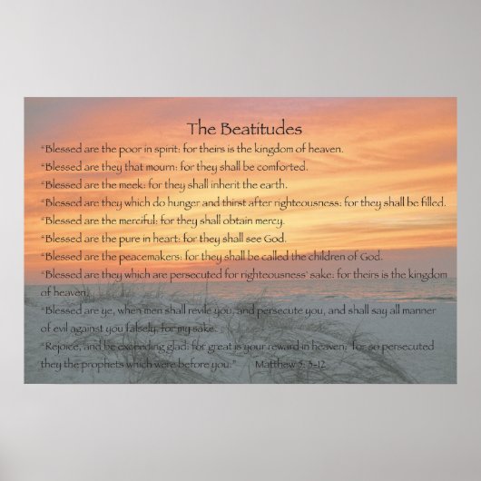 De Beatitudes Poster (Voorkant)