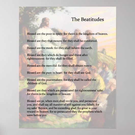 De Beatitudes Poster (Voorkant)