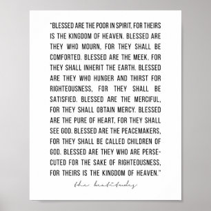 De Beatitudes Poster