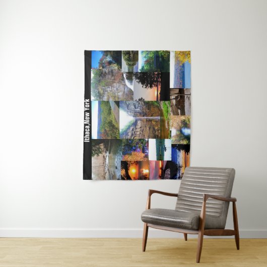 DE BEAUTY VAN ITHACA, NEW YORK WANDKLEED (In situ)