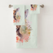 De Beaux Cerfs Entourés De Roses (En situation)