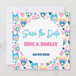 De beaux coeurs. Carte de remerciement simple