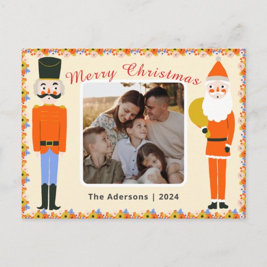 De beaux modèles de Noël avec une photo. (Devant)