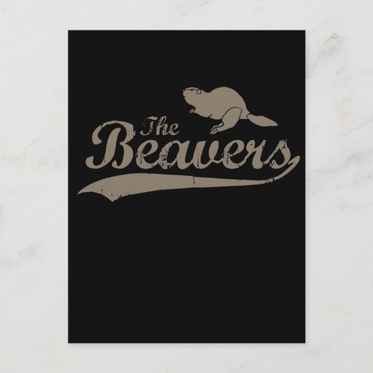 DE BEAVERS BRIEFKAART (Voorkant)