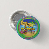 De bebaarde mossel ronde button 3,2 cm (Voorkant /achterkant)