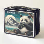 De beboste baars van panda: bamboe verwennerij (Achterkant)