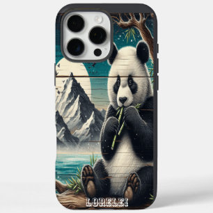 De beboste baars van panda: bamboe verwennerij iPhone 16 pro max hoesje