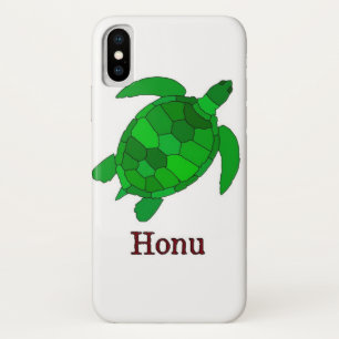 De bedreigde groene Hawaiiaanse Zee schildpad iPhone X Hoesje