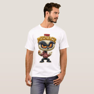 De bedreiging Funny Geborduurde Patch Deugniet T-shirt