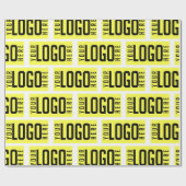 De Bedrijfs van de douane Logo op Wit Cadeaupapier (Vlak)