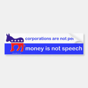 de bedrijven zijn geen mensen… bumpersticker