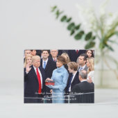 De beëdiging van het 45e President Donald Trump Briefkaart (Staand voorkant)