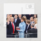 De beëdiging van het 45e President Donald Trump Briefkaart (Voorkant / Achterkant)