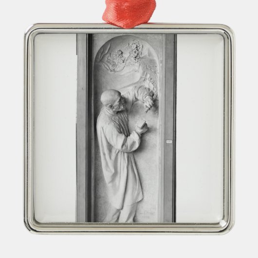 De beeldhouwer, 1896 metalen ornament (Voorkant)