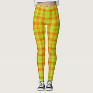 De beenkappen van de Plaid van de herfst Leggings