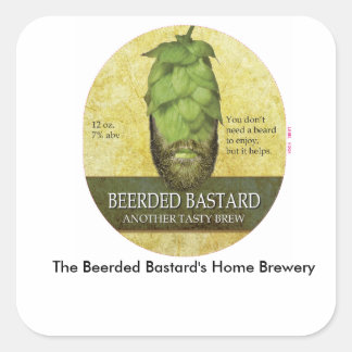 De Beerded Bastard's Home Brouwerij sticker laken