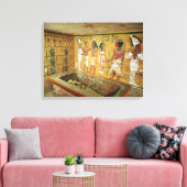 De begraafkamer in de Tomb van Tutankhamun Canvas Afdruk (Insitu (Woonkamer))