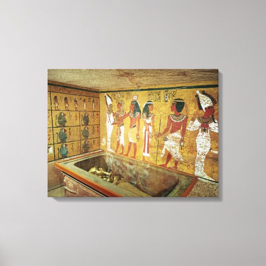 De begraafkamer in de Tomb van Tutankhamun Canvas Afdruk (Voorkant)
