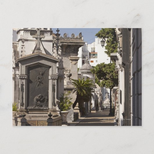 De Begraafplaats van La Recoleta in Buenos aires Briefkaart (Voorkant)