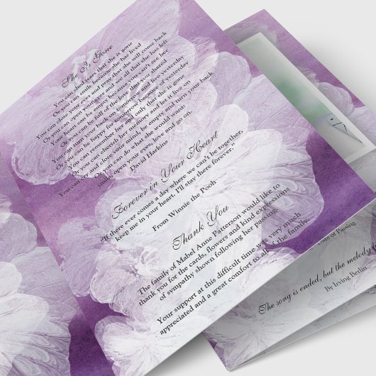 De begrafenis dankt u Kaarten | in Onze het Vouwen