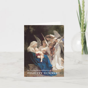 De begrafenis dankt u Kaarten   Lied van Engelen 4