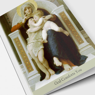 De begrafenis dankt u Kaarten Mary, Jesus & St