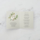 De begrafenis dankt u Kaarten | Wit toenam (Binnen)