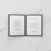 De begrafenis dankt u Kaarten | Zilver 2 van het (Binnen)