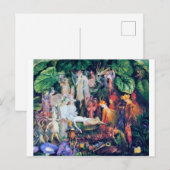 De begrafenis van de Fairy, John Anster Fitzgerald Briefkaart (Voorkant / Achterkant)
