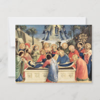 De begrafenis van de Maagd door Fra Angelico