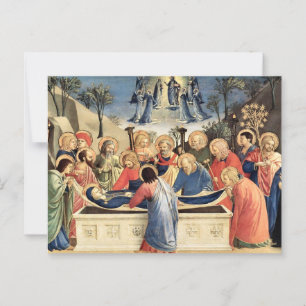 De begrafenis van de Maagd door Fra Angelico Briefkaart