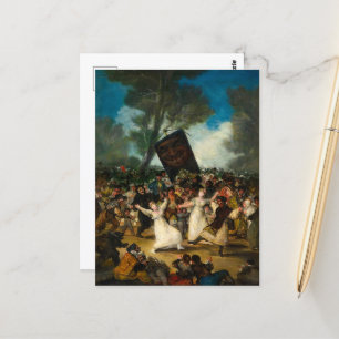 De begrafenis van de sardine door Francisco Goya Briefkaart