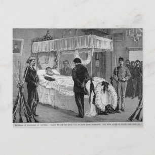 De begrafenis van Garibaldi in Caprera Briefkaart