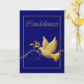 De begrafenisrouw van de deelneming kaart (Gele Bloem)