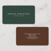 De begrensde hoek verschillende kleuren twee gesne visitekaartje (Voorkant / Achterkant)