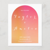 De begroting bewaart de Datum Modern Boho Arch nod Flyer (Voorkant)