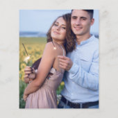 De begroting bewaart de Datum Moderne Foto Vertica (Achterkant)