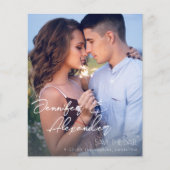 De begroting bewaart de Datum Moderne Foto Vertica (Voorkant)