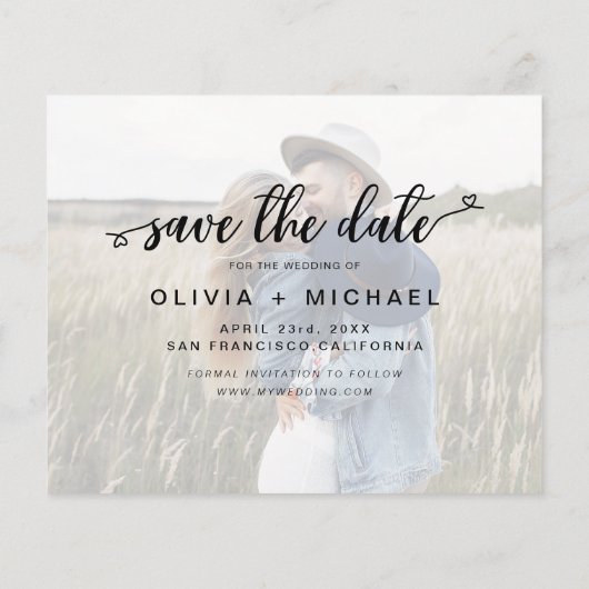 De begroting bewaart de Datum Witte Handgeschreven (Achterkant)