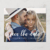 De begroting bewaart de Datum Witte Handgeschreven Flyer (Voorkant)