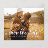 De begroting bewaart de Datum Witte Handgeschreven Flyer (Voorkant)