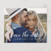 De begroting bewaart de Datum Witte Handgeschreven Flyer (Voorkant)