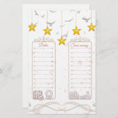 De begroting van de Tracker van het Inkomen van de Briefpapier (Voorkant / Achterkant)