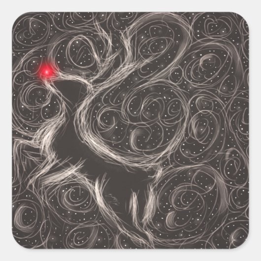 De bekendste rendieren vierkante sticker (Voorkant)